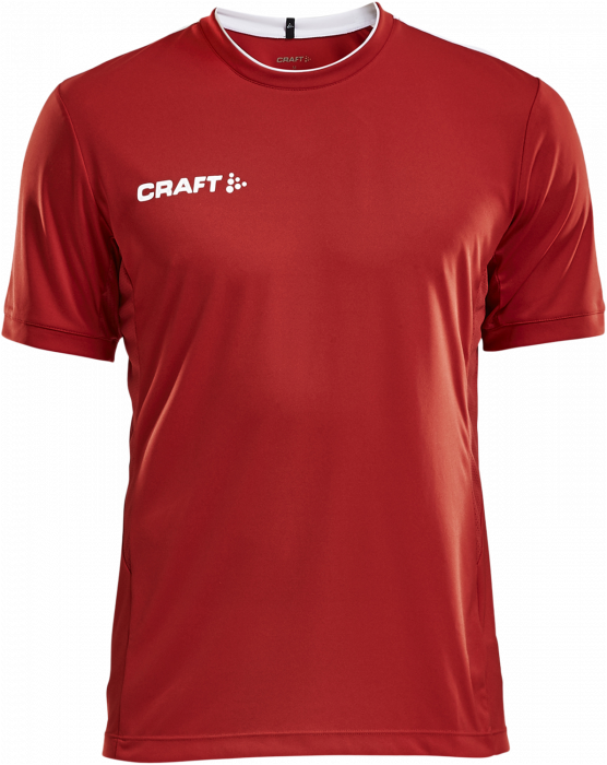 Craft - Progress Trænings T-Shirt Junior - Rød & hvid